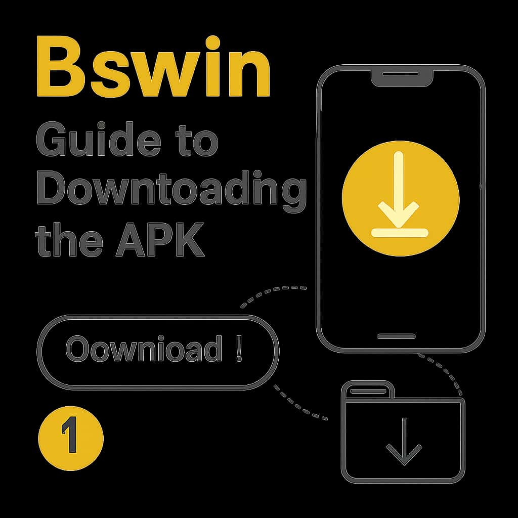An educational diagram about the Bswin APK download process.