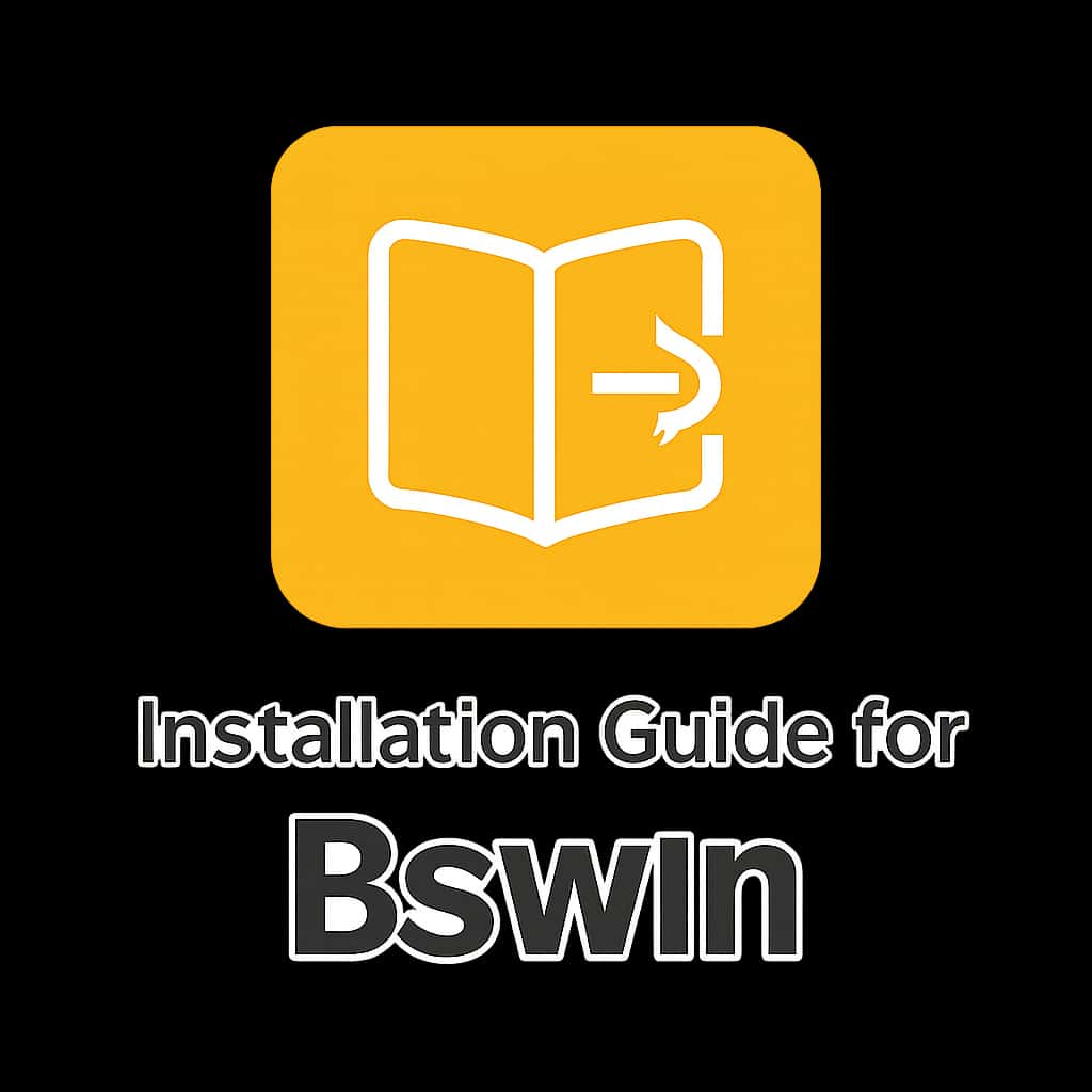 Icon representing the Bswin installation guide.