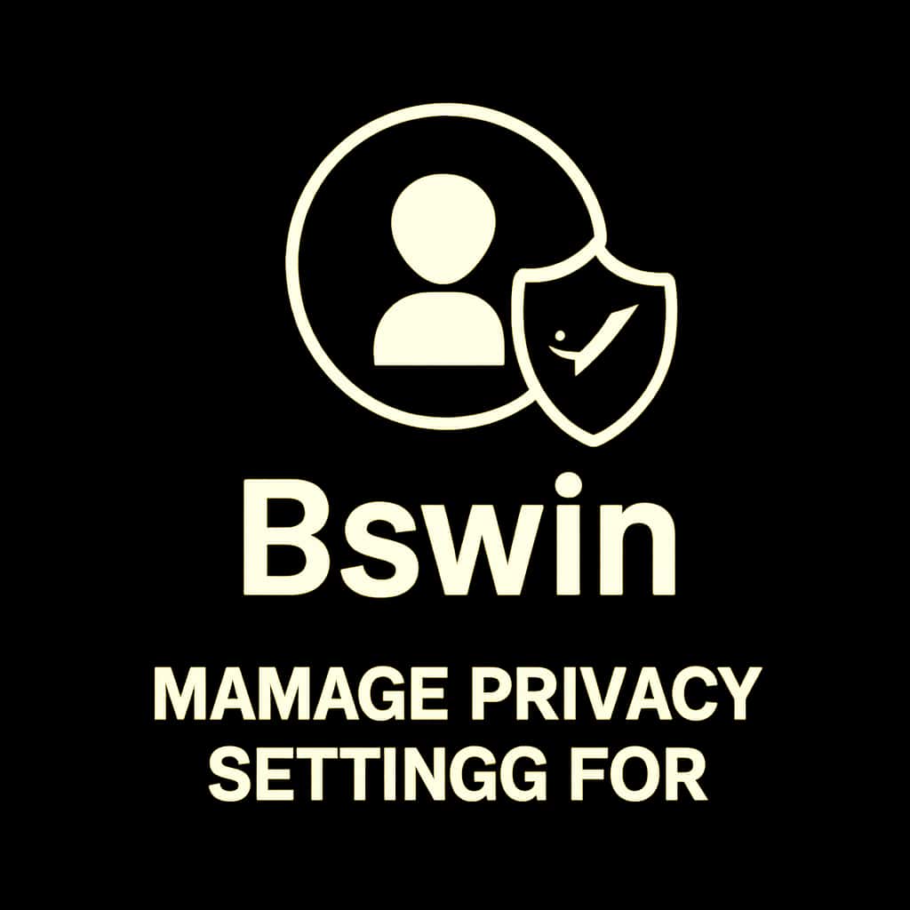 Minimal icon representing Bswin privacy settings.