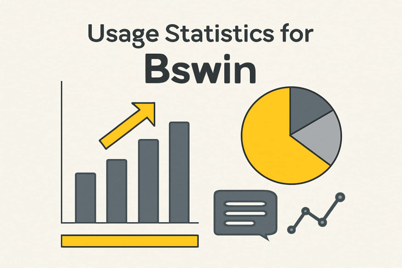 A graphic representation of Bswin's usage statistics with relevant metrics.