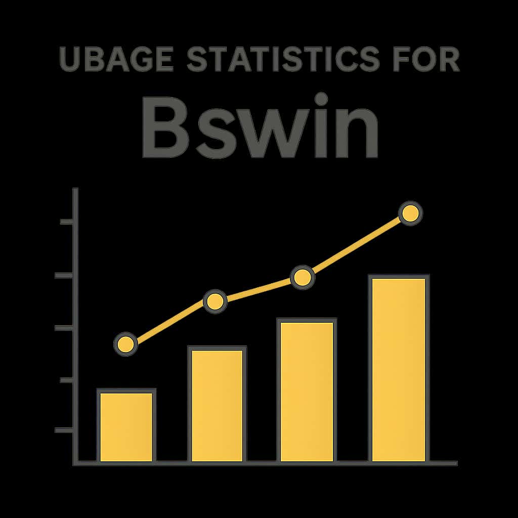 An educational illustration depicting how to interpret Bswin's usage statistics.