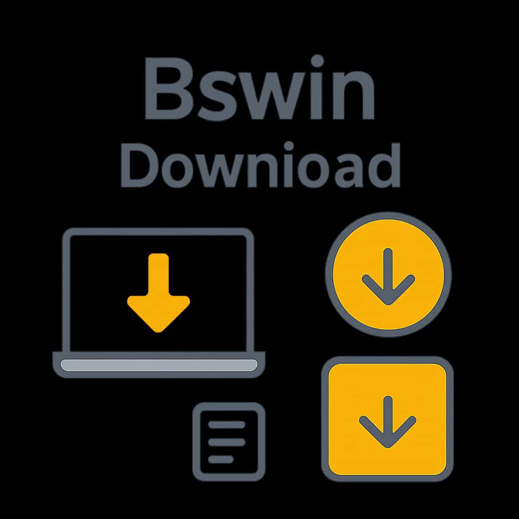 Illustration explaining Bswin Download process.