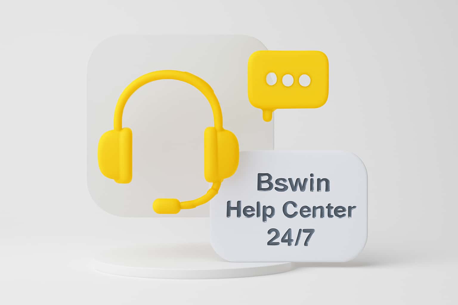 Bswin Help Center 24/7 Interface