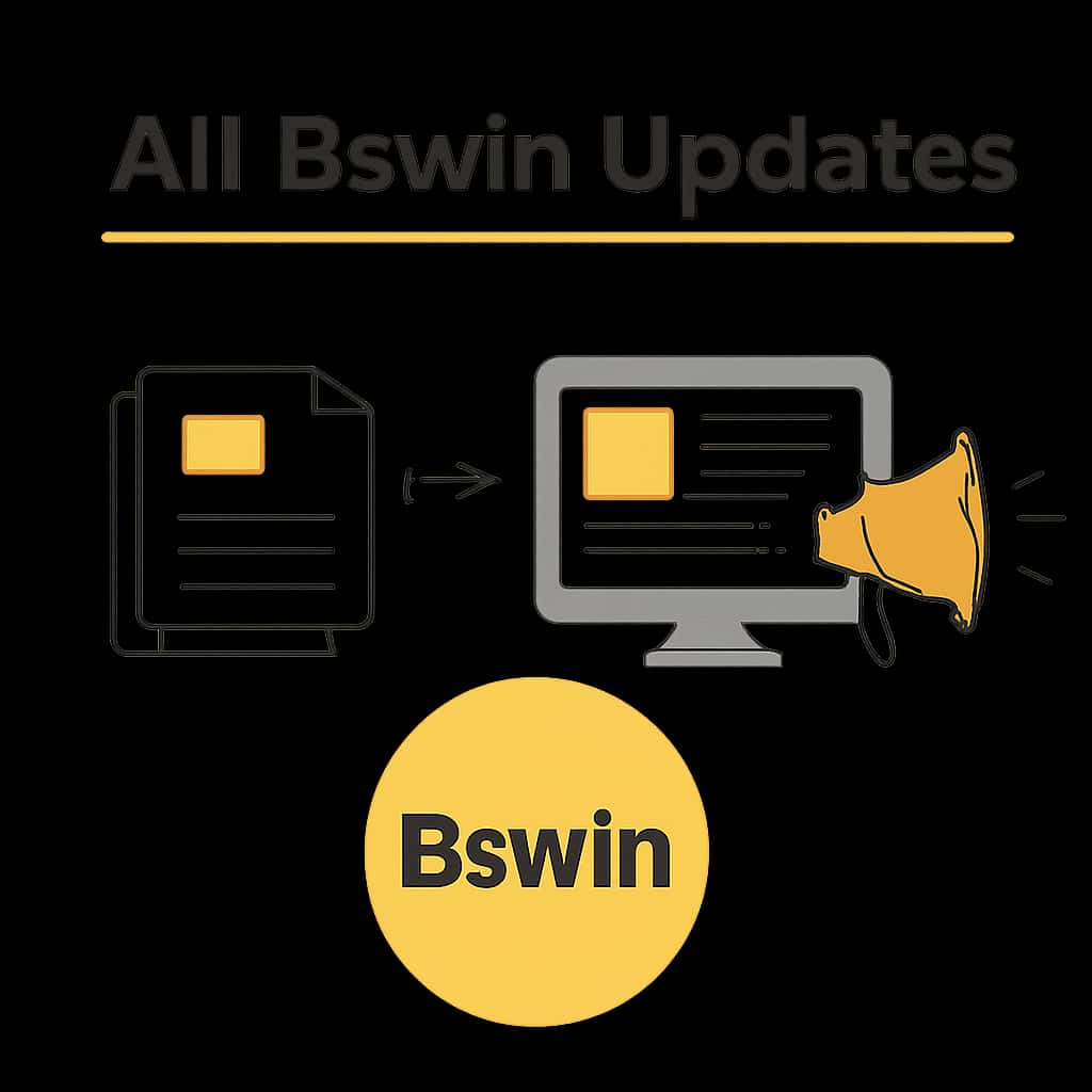 Educational illustration related to All Bswin Updates with the text 'Bswin'.