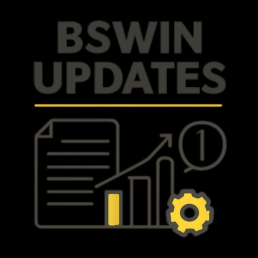 An educational illustration outlining Bswin updates.